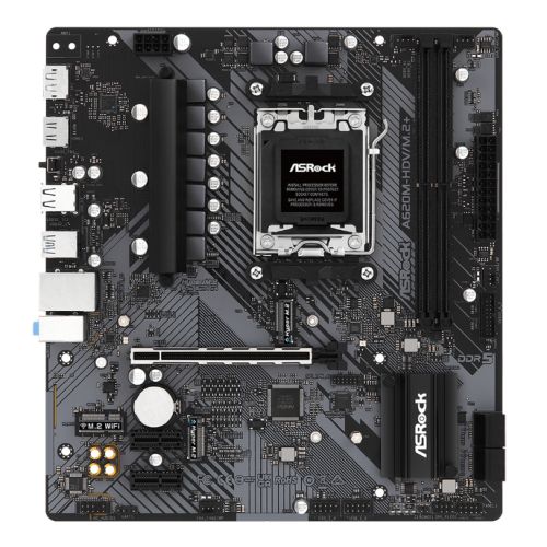 ASRock A620M-HDV/M.2+ AM5 Micro ATX Motherboard DDR5 PCIe 4.0 ASRock A620M-HDV/M.2+ AM5 Micro ATX Motherboard DDR5 PCIe 4.0